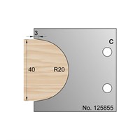 R20 Bullnose Profile Cutter in HSS - 125855