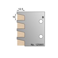 10 x 12.5mm Glazing Bead Profile Cutter in HSS - 125865