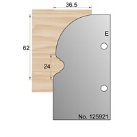 62 x 36.5mm Decorative Profile Cutter in HSS - 125921