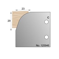 29 x 23mm Cornice Profile Cutter in HSS - 125946