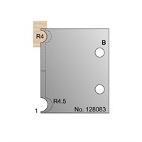 8mm & 9mm Dia (R4 & R4.5) w/ 1mm Quirk Cockbead Profile Cutter in HSS - 128083