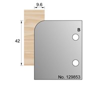 42 x 9.6mm Shiplap Profile Cutter in HSS - 129853