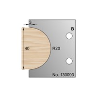 R20 Bullnose Profile Cutter in HSS - 130093