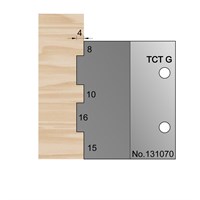 16 x 4mm Fire Door Profile Cutter in TCT - 131070