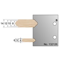 Domino Dowel 4-14mm Profile Cutter in HSS - 132126