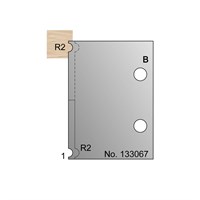4mm Dia (R2) w/ 1mm Quirk Cockbead Profile Cutter in HSS - 133067