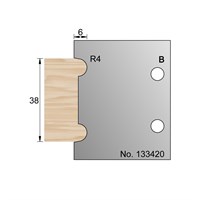38 x 6mm (R4) Decorative Profile Cutter in HSS - 133420