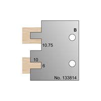 6 x 10mm T & G Profile Cutter in HSS - 133814