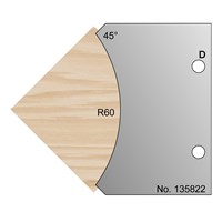 R60 Radius Profile Cutter in HSS - 135822