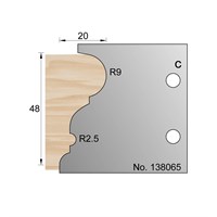 R9 & R2.5 Bolection Profile Cutter in HSS - 138065