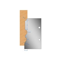 94 x 10mm (R8 & R7) Skirting Profile Cutter in HSS - 138356