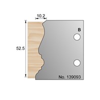 52.5 x 10.2mm Architrave Profile Cutter in HSS - 139093