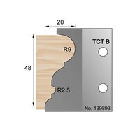 20 x 48mm Bolection Profile Cutters in TCT - 139893