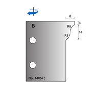 8 x 17mm Lambs Tongue w/ 3mm Quirk Scribe Cutter in HSS - 140575
