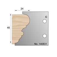 48 x 24mm Bolection Profile Cutter in HSS - 140831