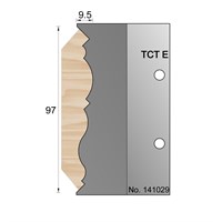 97 x 9.5mm Cornice Profile Cutter in TCT - 141029