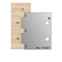 15 x 4mm Fire Door Profile Cutter in HSS - 141827