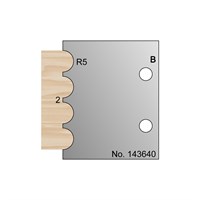 R5 w/ 2mm Quirk Reeding Profile Cutter in HSS - 143640