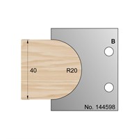 40mm Dia (R20) Dowel Profile Cutter in HSS - 144598