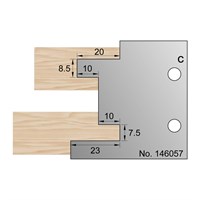 8.5 x 20mm Shiplap Profile Cutter in HSS - 146057