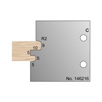 R2 Shiplap Profile Cutter in HSS - 146216