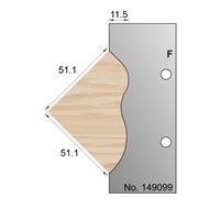 51.1 x 51.1mm Weather Bar Profile Cutter in HSS - 149099