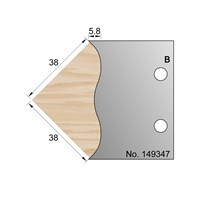 38 x 38mm Weather Bar Profile Cutter in HSS - 149347