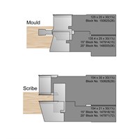 6-10.5mm 1¼ Bore Shallow Bevel Kitchen Door Set