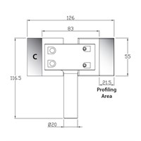 76 x 108 x 20 mm MEC Shank Profie Block Type C