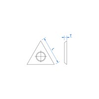22.86 x 2.5 mm TC Tungsten Carbide Triangular Spur