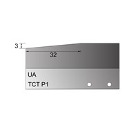 UA - Under-wood 32 x 3mm Bevel Panel Cutter in TCT