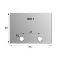55 x 40 x 4 mm B40-1 Blank HSS>
