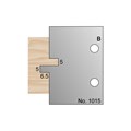 5 x 6.5mm Glue Joint Profile Cutter in HSS - 1015>