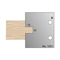 10 x 12mm T & G Profile Cutter in HSS - 1051>