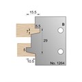 5 x 10mm Glue Joint Profile Cutter in HSS - 1264>