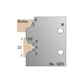 22mm (R7) Glazing Bar w/ Scribe Profile Cutter in HSS - 1270>