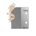 33 x 11mm (R8.5) Skirting Profile Cutter in TCT - 77>