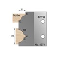 26mm (R8) Glazing Bar Profile Cutter in TCT - 1271>