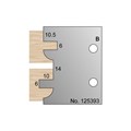 10.5 & 6 x 10mm Kitchen Door Profile Cutter in HSS - 125393>