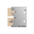 10.5 & 6 x 10mm Kitchen Door Profile Cutter in HSS - 125393>