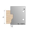 41 x 7.5mm Window Profile Cutter in HSS - 125875>