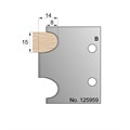15 x 14mm Torus Profile Cutter in HSS - 125959>