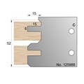 52 x 15mm Tongue and Groove Profile Cutter in HSS - 125988>