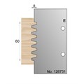 60 x 8mm Glue Joint Profile Cutter in HSS on E Blanks>