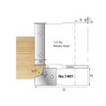 125 x 20 mm TC Tip Mould Head Profile 1401 R1>